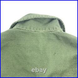 WW2 US Army 13 Star Button Green Field Combat Shirt Size S Small WWII Patches