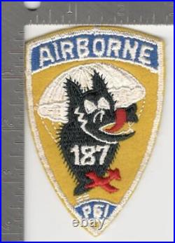 WW2 US Army 187th Airborne Parachute Glider Infantry Patch Inv# K2534