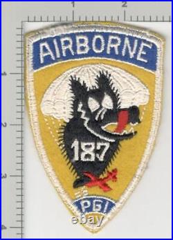 WW2 US Army 187th Airborne Parachute Glider Infantry Patch Inv# K3239