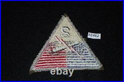 WW2 US Army 2nd Armored Division SSI Shoulder Patch Ribbed Weave Wool Early RARE
