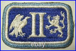 WW2 US Army 2nd Corps Blue Border (Infantry) Patch