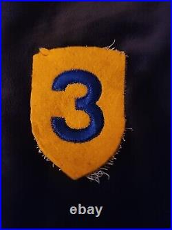 WW2 US Army 3rd Cavalry Division Wool Patch no glow meshback