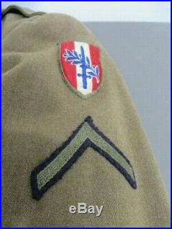 WW2 US Army 4th Cavalry Uniform Set with Super Felt type Patch Very nice set