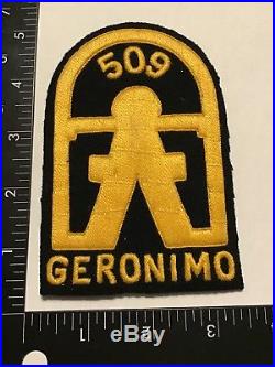 WW2 US Army 509th Parachute Infantry Regiment GERONIMO Patch PIR Theater A/B