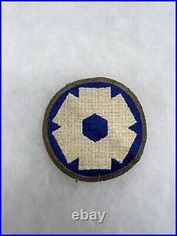 WW2 US Army 6th Service Command Patch OD Border Rare V657