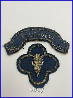 WW2 US Army 88th Infantry Division Italian Made Bullion Patch With Blue Devil