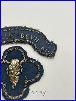 WW2 US Army 88th Infantry Division Italian Made Bullion Patch With Blue Devil
