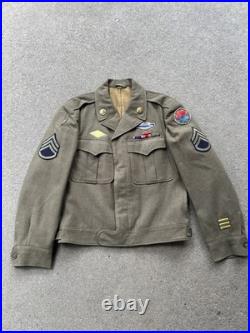 WW2 US Army 9th Infantry Division Ike Jacket Italian Made Bullion Patch BB293