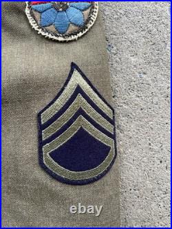 WW2 US Army 9th Infantry Division Ike Jacket Italian Made Bullion Patch BB293