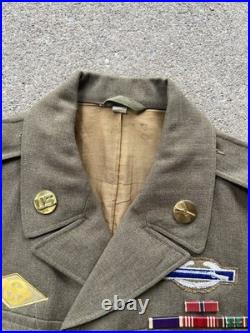 WW2 US Army 9th Infantry Division Ike Jacket Italian Made Bullion Patch BB293