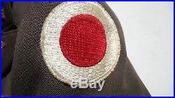 WW2 US Army Air Corp Doctor Tunic with Felt Air Corp Patche 37th Division
