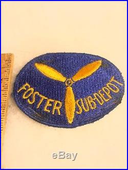 WW2 US Army Air Corp Foster Sub-Depot Patch Rare A856