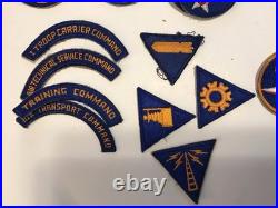 WW2 US Army Air Corp Patches 63 Patches, All Original
