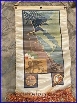 WW2 US Army Air Corps 12th Air Force Grouping, named w Squadron patches Silk Map