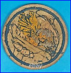 WW2, US Army Air Corps 85th Fighter Squadron Patch, Hand Emb. On Felt, Exc. Cond