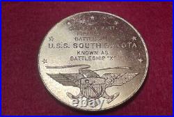 WW2 US Army Battleship South Dakota Ship material use coin 1941 Limited Vintage