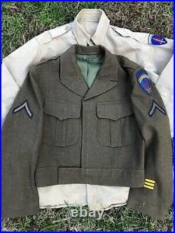 WW2 US Army ETO SHAEF Germany Occupation Officer Bullion SSI Patch Jacket Shirt