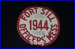 WW2 US Army Fort Sill Oklahoma Officers' Mess SSI Shoulder Patch Numbered RARE