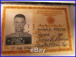 WW2 US Army Grouping Insigia Patches Rank Papers Photo ID Name & dog tag