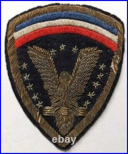 WW2 US Army Headquarters ETO Bullion Shoulder Patch