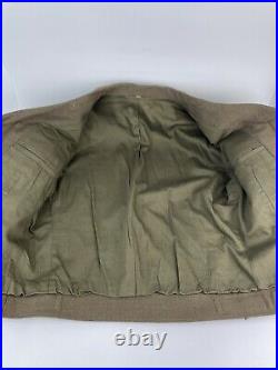 WW2 US Army Ike Jacket With Veteran Pins & Patches Size 38R