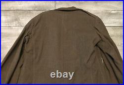 WW2 US Army Ike Wool Field Coat Mens With Patches Size 36 L WWII 40s Vintage