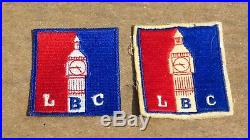 WW2 US Army London Base Command Wool Patch + Fully Embroidered 2pc