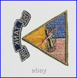 WW2 US Army Military 752nd Tank Battalion Shoulder Sleeve Insignia Patch
