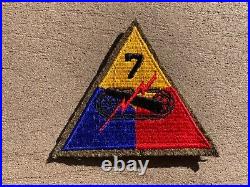 WW2 US Army Military 7th Armored Division Woolie Shoulder Patch Insignia
