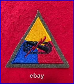 WW2 US Army Military Armored Division Woolie Shoulder Patch Insignia Beautiful