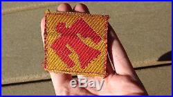 WW2 US Army Military ITALIAN Bevo Silk 45th INFANTRY DIVISION PATCH SSI INSIGNIA