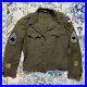 WW2 US Army Military Jacket Wool Service 38 MUC Ground Forces Patch Oritsky 1945