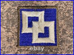 WW2 US Army Military OD Border 2nd Service Command OD Border Shoulder Patch