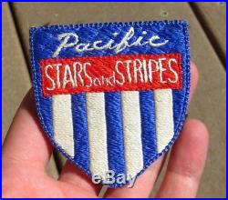 WW2 US Army Military Pacific Stars Stripes War Correspondent Japanese Made Silk
