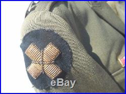 WW2 US Army Officers Tunic And Pants Size 33rd Division Gold Bullion Patch size