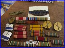 WW2 US Army Patches, Pins, Lot Of 90+ & FIRST AID KIT & Sewing Kit