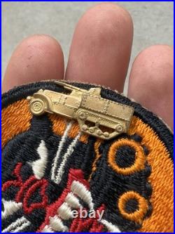 WW2 US Army Tank Destroyer Patch / Pin / & Distinctive Unit Insignia Very Fine