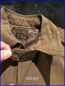 WW2 US Army Uniform Shirt Wool Campaigner with 25th Corps Tropic Lightening patch