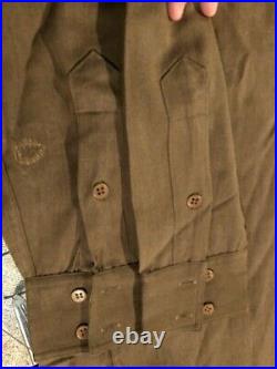 WW2 US Army Uniform Shirt Wool Campaigner with 25th Corps Tropic Lightening patch