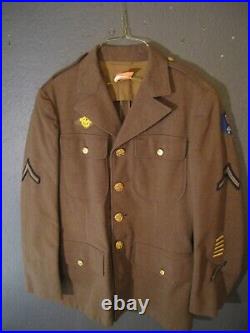 WW2 US. Ike Wool Jacket with embroidered U. S. Army Pacific Command USAR Patch