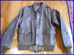 WW2 US army Flight jacket made in Australia A 2 back paint US 36 rare