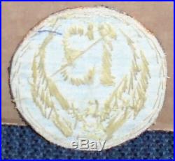 WW2 U. S. ARMY 13th AIR FORCE BULLION PATCH VERY RARE MADE IN THEATER