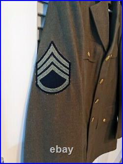WW2 U. S. Army Air Corps'Class A' Uniform Tap. Staff Sgt. Creat Shape