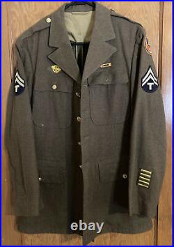 WW2 WWII 13th US Army Air Forces Pacific Tech Sgt Patch Wool Dress Uniform 40R
