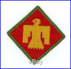 WW2 WWII US Army 45th Infantry Division KELLY GREEN border rare and desirable