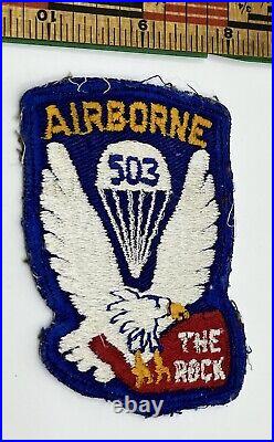 WW2 WWII US Army 503 Airborne Infantry The Rock Original