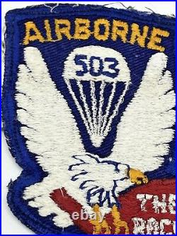 WW2 WWII US Army 503 Airborne Infantry The Rock Original