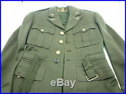 WW2 WWII US Army Air Force Officers Dress Jacket Coat USSAF Blouse Shirt Patches