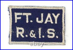 WW2 WWII US Army Fort Jay R. & I. S. Patch SSI