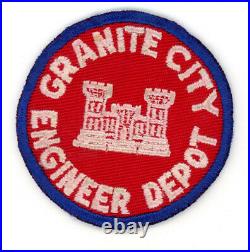 WW2 WWII US Army Granite City Engineer Depot patch SSI (seen 2)